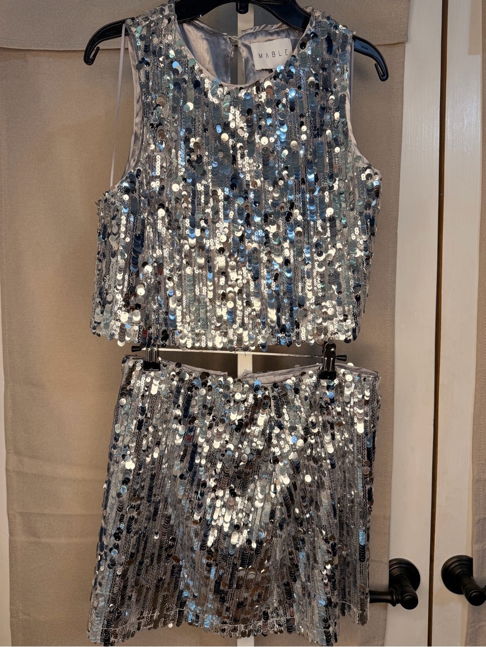 NWT MABLE Sequin Set. $150 Retail